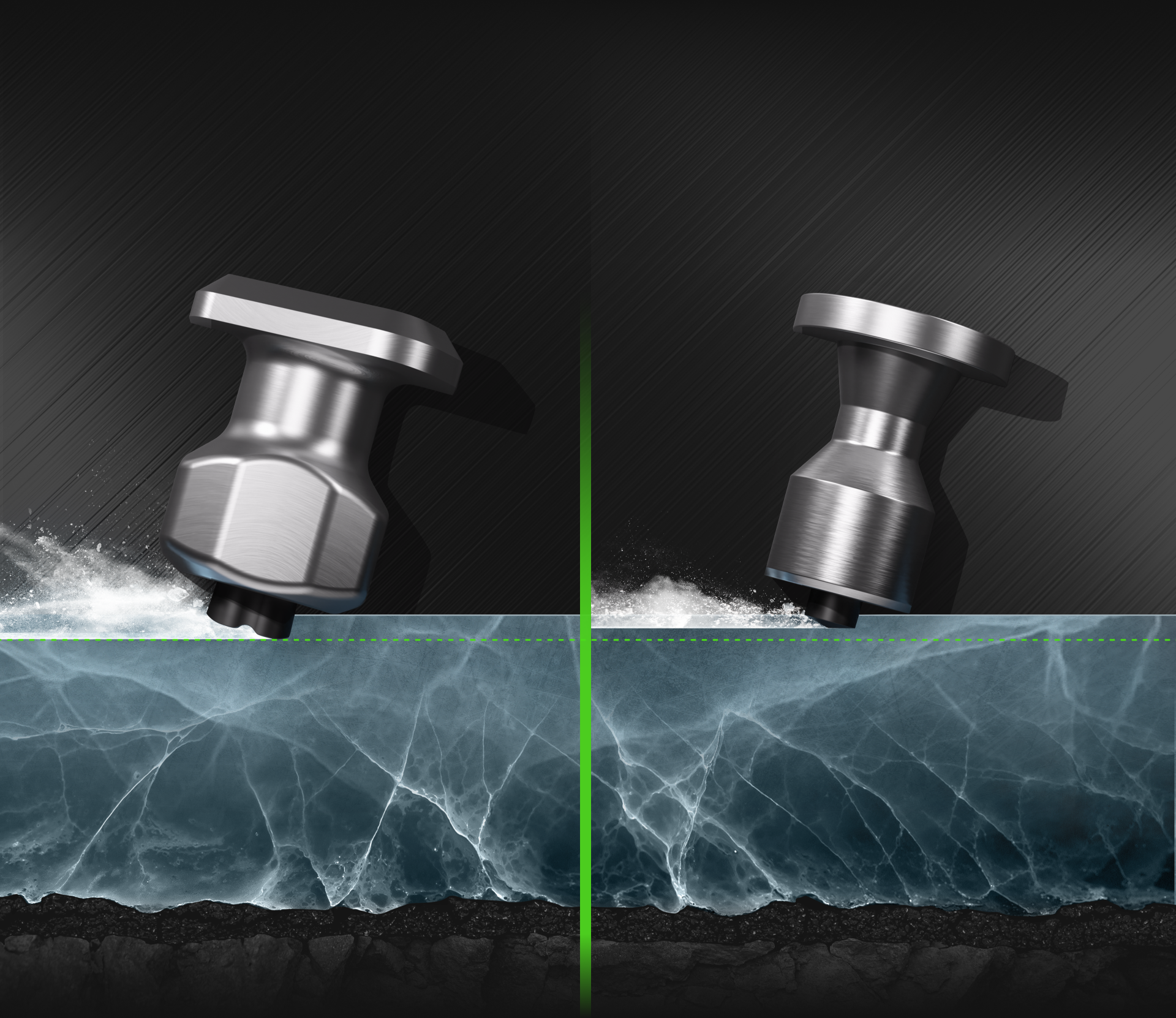 Скошенная кромка корпуса&nbsp;шипа