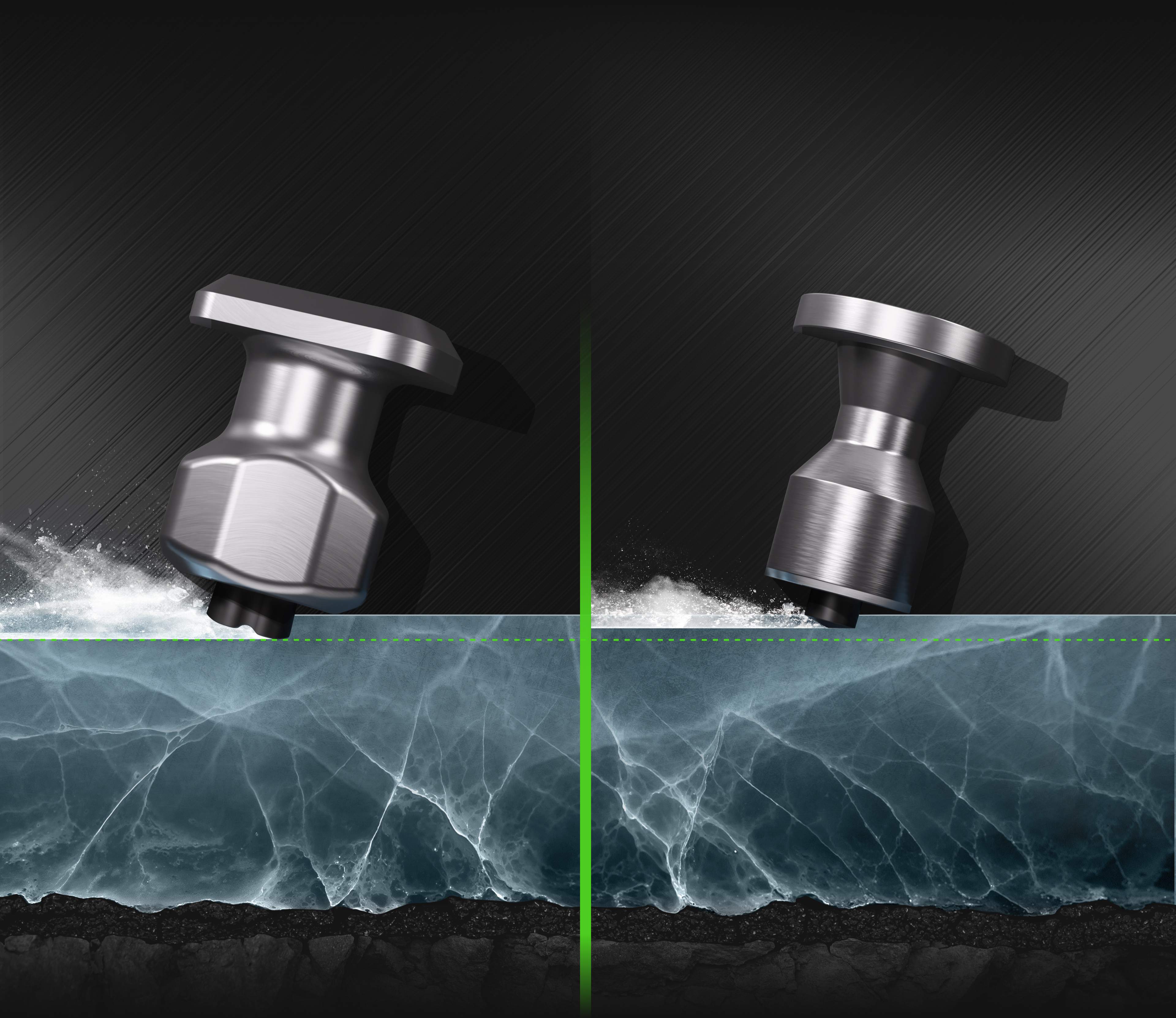 Скошенная кромка корпуса&nbsp;шипа